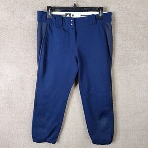 Adidas Softball Pants Womens Medium Blue‎ Baseball Athletic Navy Polyester